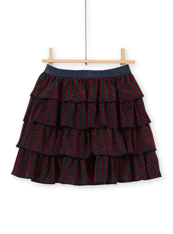 Jupe à volants en lurex multicolore KANOJUP1 / 20W901Q1JUP070